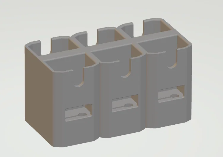 Khay ốp sạc pin VEX V5 (VEX Robotics battery charging sleeve) in 3D - Image 1