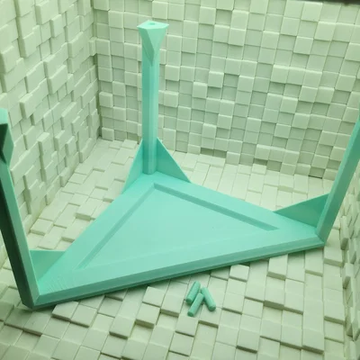Kệ góc tam giác xếp chồng 3D (Stacking Triangle Corner Shelf) tiện lợi