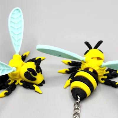 Ong Flexy May Mắn Dễ Thương FREE + Bản Keychain