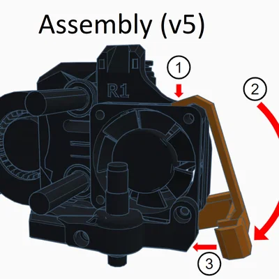 Tấm chắn extruder Prusa MINI/MINI+ (Prusa MINI/MINI+ Extruder Shield)