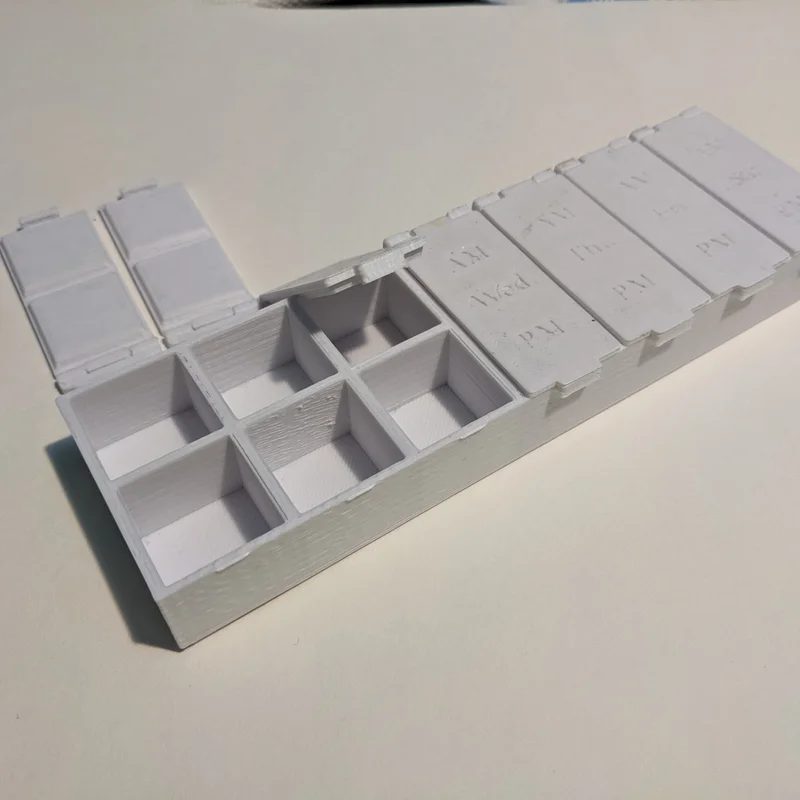 Khay đựng thuốc 7 ngày thông minh (Full week Am Pm Pillbox) in 3D