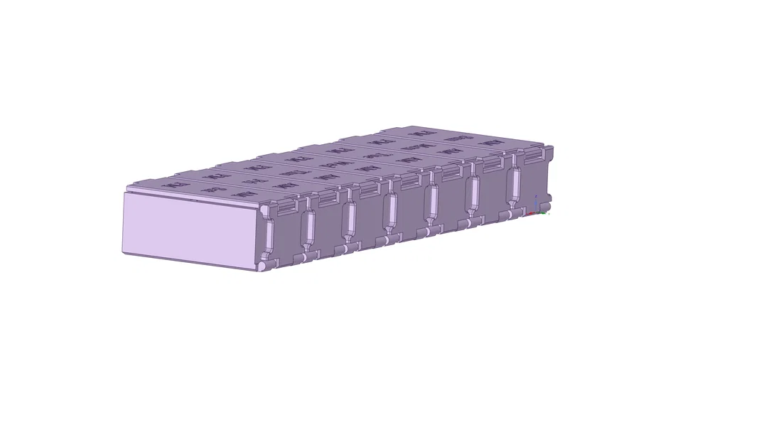 Khay đựng thuốc 7 ngày thông minh (Full week Am Pm Pillbox) in 3D - Image 3