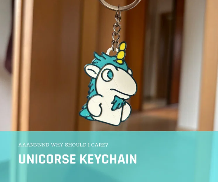 Móc khóa kỳ lân Unicorse từ phim Bluey - Image 1