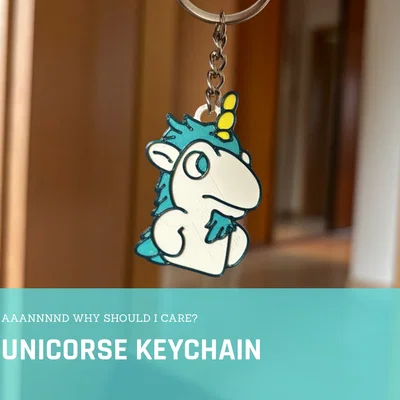 Móc khóa kỳ lân Unicorse từ phim Bluey