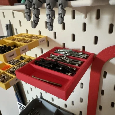 Khay IKEA Skadis (bản remix cho đồ dài hơn)