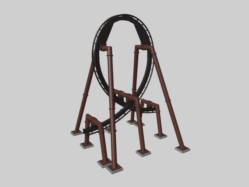 Roller Coaster - Inverted Loop 1:64 (Vòng lộn ngược tỉ lệ 1:64) - Image 4