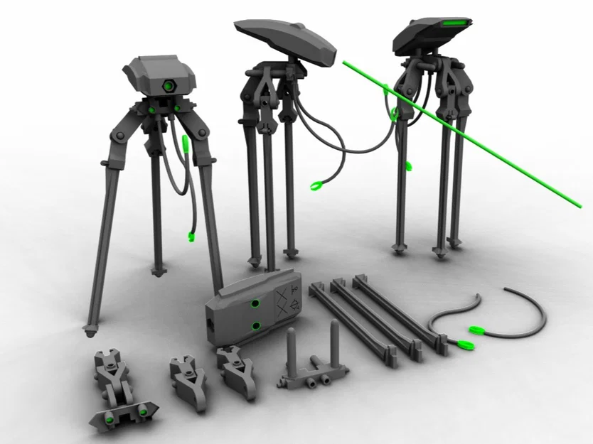 Mô hình Trípode 3D – Cỗ máy viễn tưởng cho game INGENIOS - Image 1