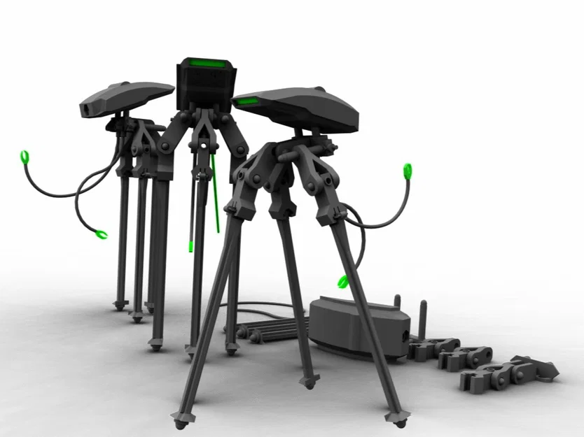 Mô hình Trípode 3D – Cỗ máy viễn tưởng cho game INGENIOS - Image 3