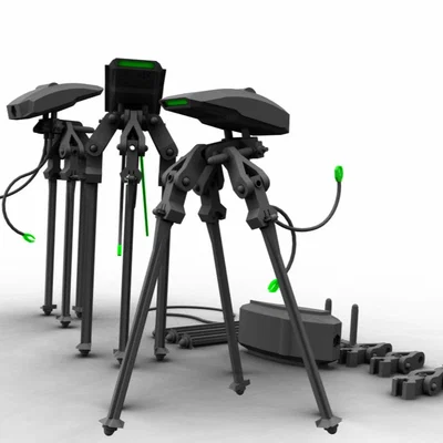 Mô hình Trípode 3D – Cỗ máy viễn tưởng cho game INGENIOS