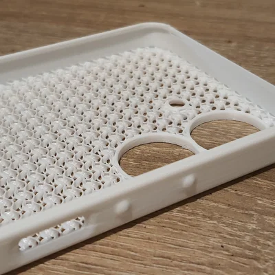 Ốp lưng in 3D cho Xiaomi POCO C65 thiết kế dạng lưới tản nhiệt
