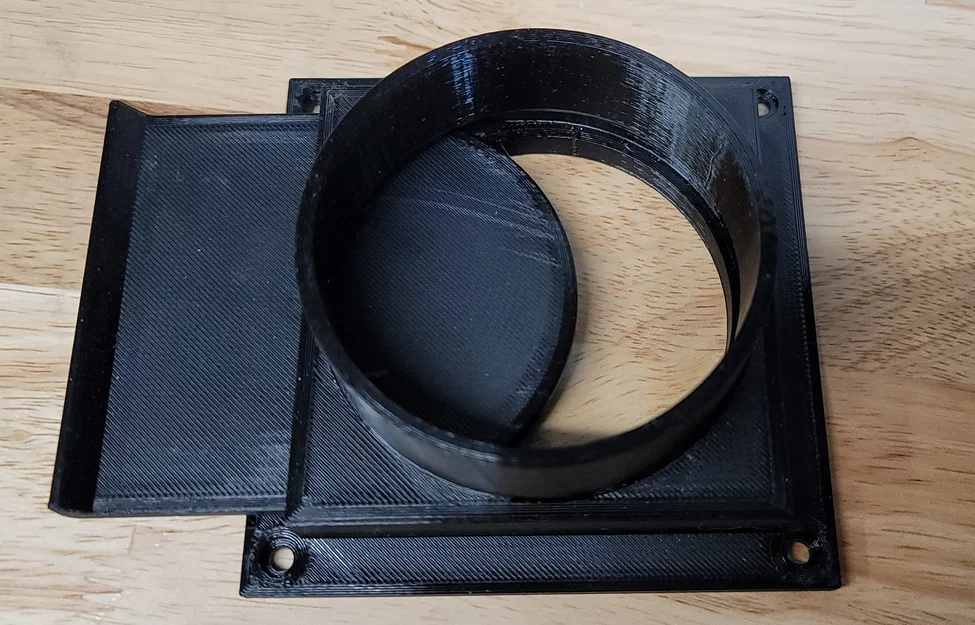 Bộ chuyển đổi ống xả 3 inch kèm van chặn cho tủ máy in 3D - Image 1