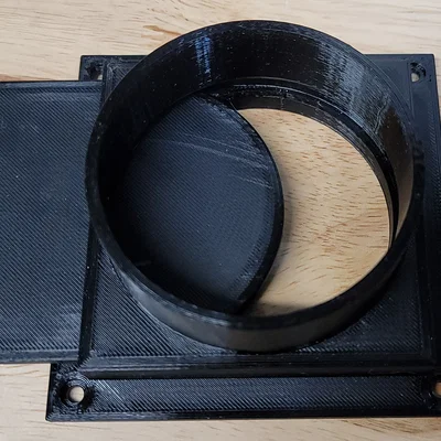 Bộ chuyển đổi ống xả 3 inch kèm van chặn cho tủ máy in 3D