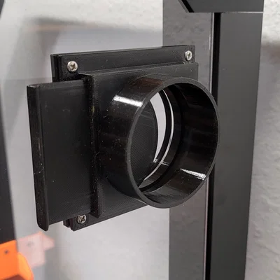 Bộ chuyển đổi ống xả 3 inch kèm van chặn cho tủ máy in 3D