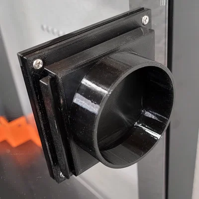 Bộ chuyển đổi ống xả 3 inch kèm van chặn cho tủ máy in 3D