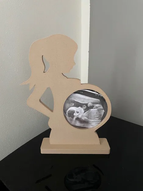 Khung Ảnh Siêu Âm Hình Mẹ Bầu - Thiết Kế Kỷ Niệm Ý Nghĩa Cho Bé - Image 1