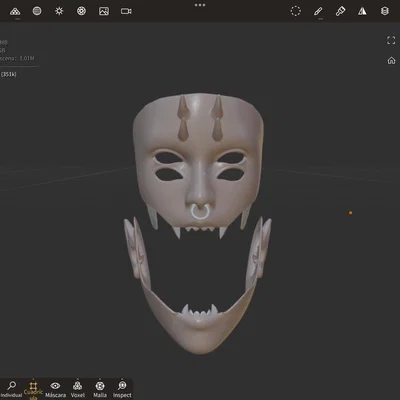 Mô hình mặt nạ Sarokichi cho Cosplay Anime - In 3D cực chất