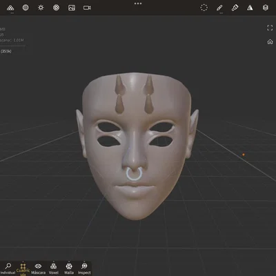 Mô hình mặt nạ Sarokichi cho Cosplay Anime - In 3D cực chất