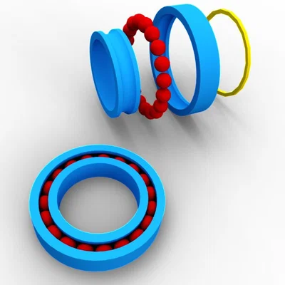 Rodamiento (Vòng bi) in 3D