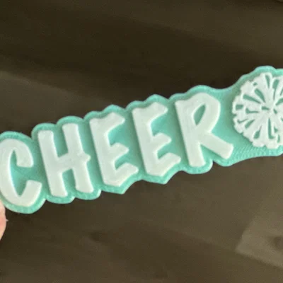 Móc khóa cổ động viên Cheer Keychain - Mẫu in 3D dễ thương