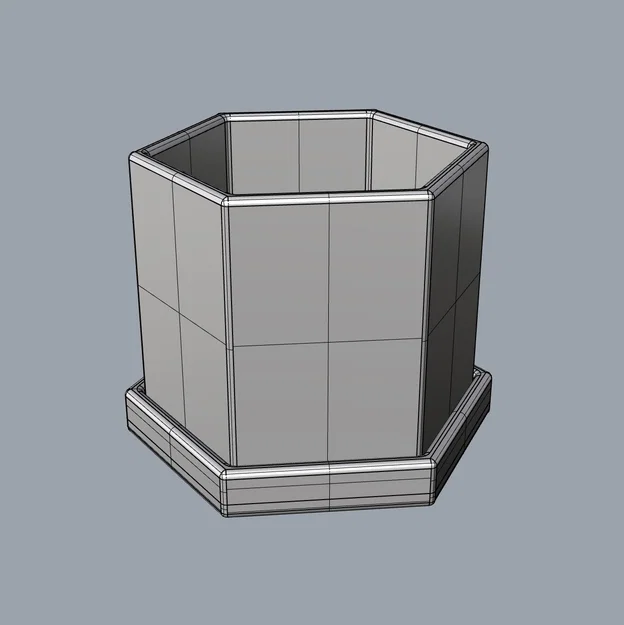 Chậu Cây Lục Giác (Hexagonal Plant Pot) - Image 3