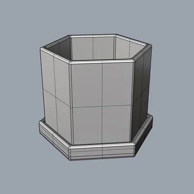 Chậu Cây Lục Giác (Hexagonal Plant Pot)