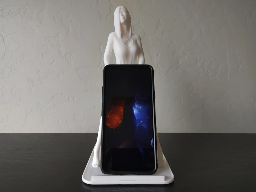 Giá đỡ điện thoại tượng cô gái ngồi (Sitting Girl Statue Phone Stand) - Image 2