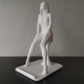 Giá đỡ điện thoại tượng cô gái ngồi (Sitting Girl Statue Phone Stand) - Thumbnail 3