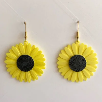 Bông tai Hoa Hướng Dương (Earring Sunflower Girasol Maravilla Flor)