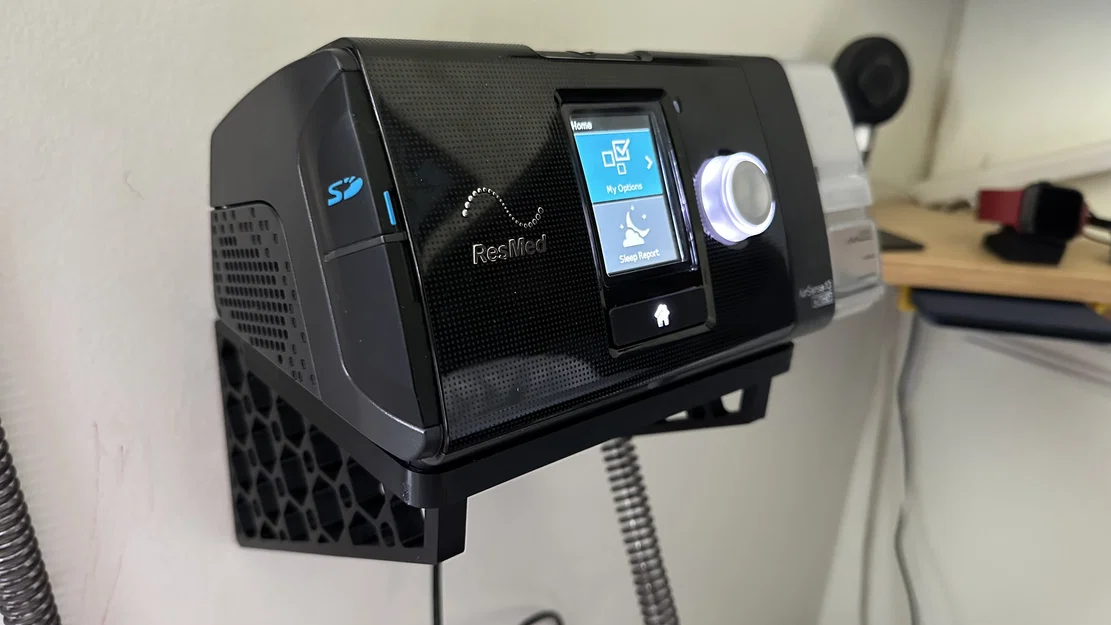 Giá Treo Tường ResMed AirSense 10 (Remix) – CPAP Gắn Vít & Velcro - Image 1