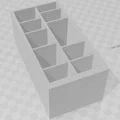 Tủ lạnh nhà búp bê tỉ lệ 1/12 (bản sao LG) - Thumbnail 2