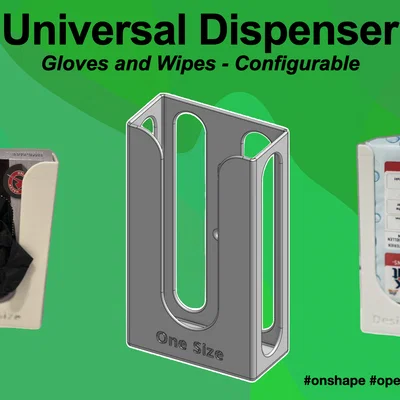 Dispenser đa dụng cho găng tay & khăn lau – tùy biến (Configurable)