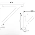 Giá đỡ kệ treo tường (Shelf Holder) 3D - Đơn giản, chắc chắn, dễ in - Thumbnail 2