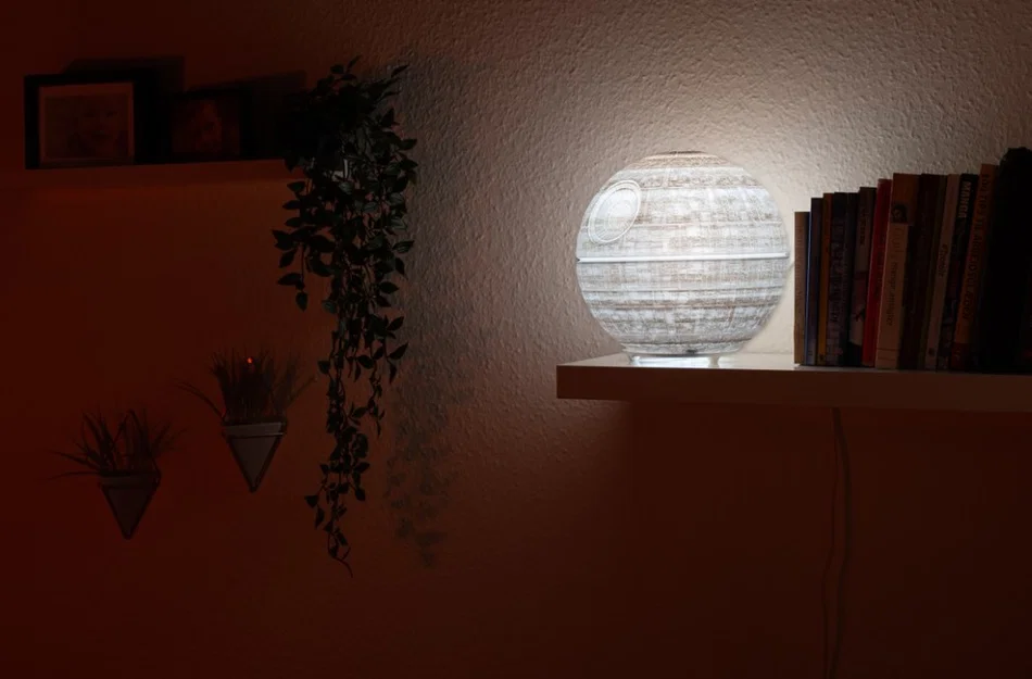 Chụp đèn Ikea Fado Death Star - 25cm - Image 1