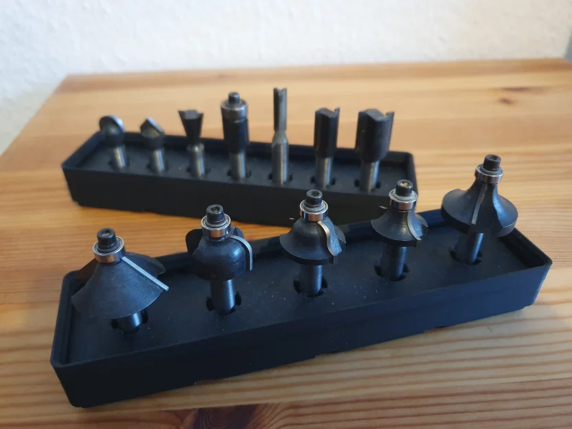 Khay đựng mũi phay 8mm cho hệ thống Gridfinity - Image 1