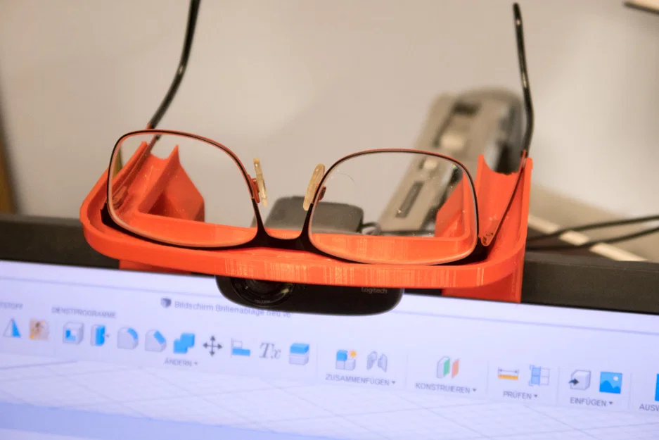 Khay để kính gài màn hình | Glasses rack | kèm file Fusion - Image 1