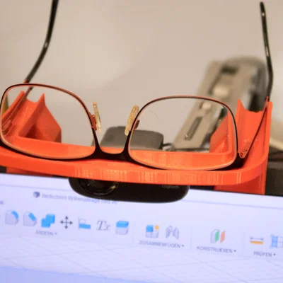Khay để kính gài màn hình | Glasses rack | kèm file Fusion