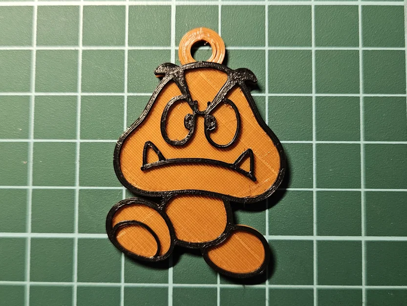 Móc khóa Goomba Mario Bros - Phụ kiện in 3D dễ thương - Image 1