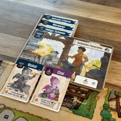 Khay in 3D đựng thẻ bài cho board game Flamecraft cực gọn
