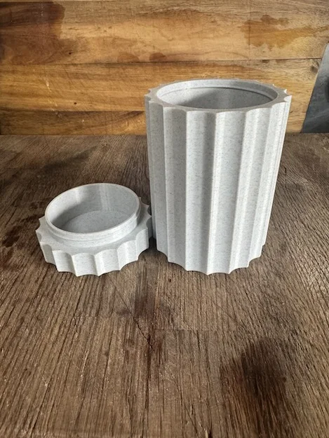 Hộp đựng đồ đa năng có nắp vặn ren in 3D hiện đại - Image 3