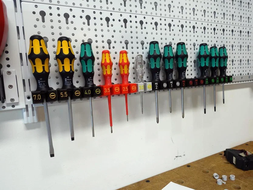 Giá treo tua vít Wera Screwdriver Holder (modular, nạp từ phía trước) - Image 1