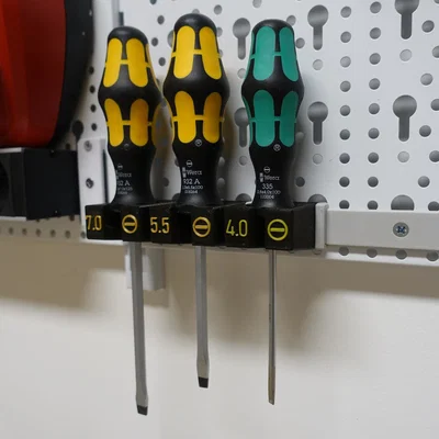 Giá treo tua vít Wera Screwdriver Holder (modular, nạp từ phía trước)