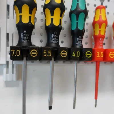 Giá treo tua vít Wera Screwdriver Holder (modular, nạp từ phía trước)