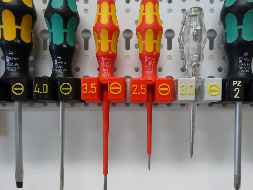Giá treo tua vít Wera Screwdriver Holder (modular, nạp từ phía trước) - Image 4