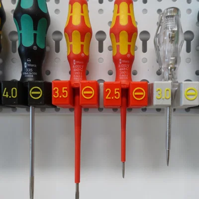 Giá treo tua vít Wera Screwdriver Holder (modular, nạp từ phía trước)