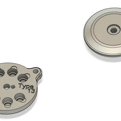 Hộp pin máy trợ thính 312 Brown/Type 13 dạng móc khóa