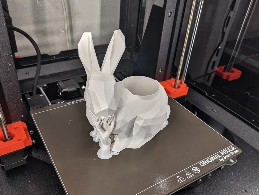 Thỏ Low Poly (Tùy chọn Chậu cây/Planter) - Image 4