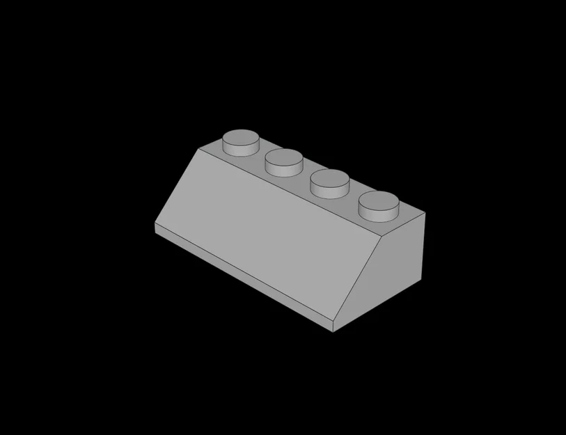 Gạch Dốc 45 Độ 2x4 Tương Thích Lego - File In 3D Chi Tiết - Image 1