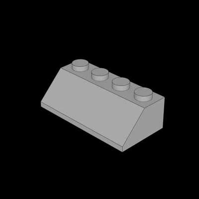 Gạch Dốc 45 Độ 2x4 Tương Thích Lego - File In 3D Chi Tiết
