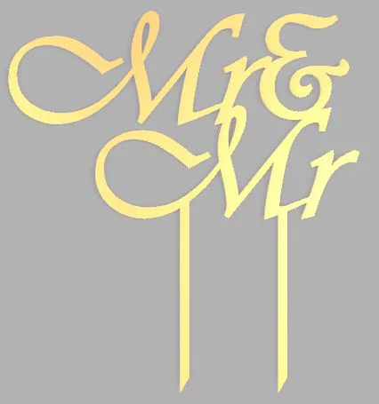 Mẫu trang trí bánh kem cưới (Wedding Cake Topper) in 3D tinh tế - Image 2