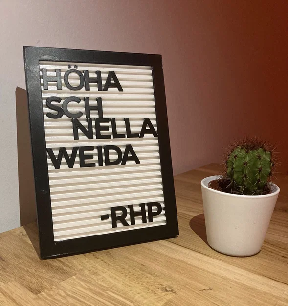 Bảng chữ Letter Board – có chân & Umlaut - Image 1